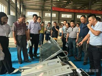 熱烈歡迎崇左市中青骨干培訓班全體學員蒞臨廣西廣拓新能源科技參觀學習